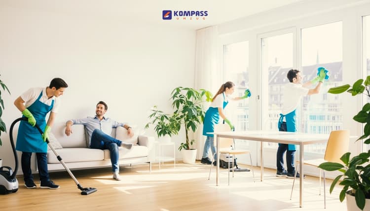Gebäudereinigung in der Schweiz: Umfassende Reinigungslösungen von KOMPASS Umzug image